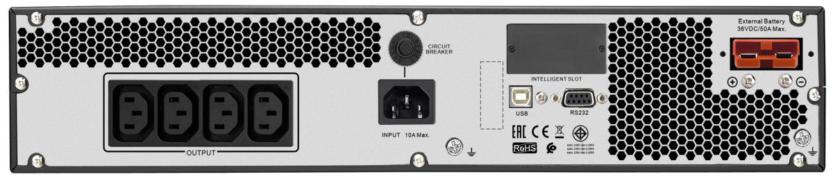 Easy UPS On-Line SRV RM Ext. Runtime 1000VA 230V with Rail Kit Battery Pack