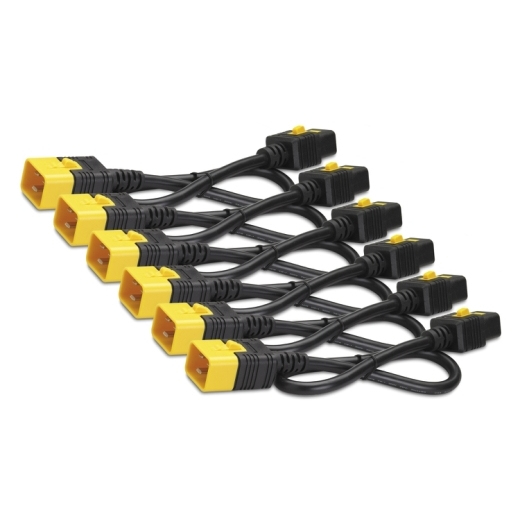 Power Cord Kit (6 EA), Locking, C19 TO C20, 1.8m, Red