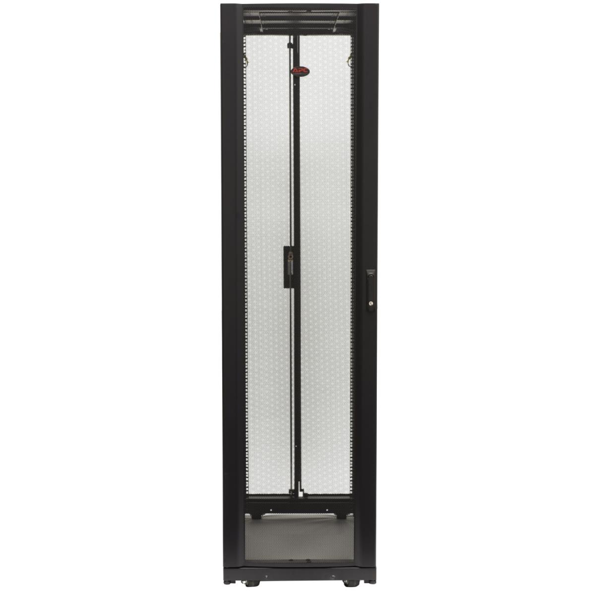 NetShelter SX3K 42U 600mm W x 1200mm D Enclosure with Sides Black, 3500lb Shock Package, No Ramp