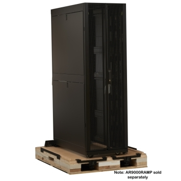 NetShelter SX3K 42U 600mm W x 1200mm D Enclosure with Sides Black, 3500lb Shock Package, No Ramp