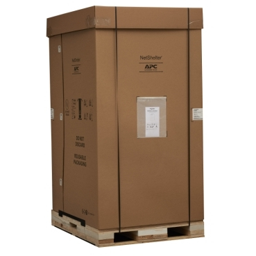 NetShelter SX3K 42U 600mm W x 1200mm D Enclosure with Sides Black, 3500lb Shock Package, No Ramp
