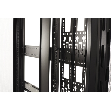 NetShelter SX3K 42U 600mm W x 1200mm D Enclosure with Sides Black, 3500lb Shock Package, No Ramp