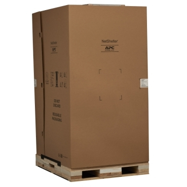 NetShelter SX3K 42U 600mm W x 1200mm D Enclosure with Sides Black, 3500lb Shock Package, No Ramp
