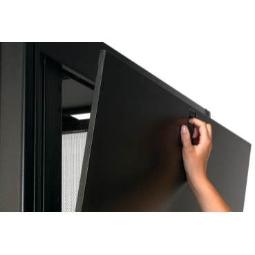 NetShelter SX3K 42U 600mm W x 1200mm D Enclosure with Sides Black, 3500lb Shock Package, No Ramp