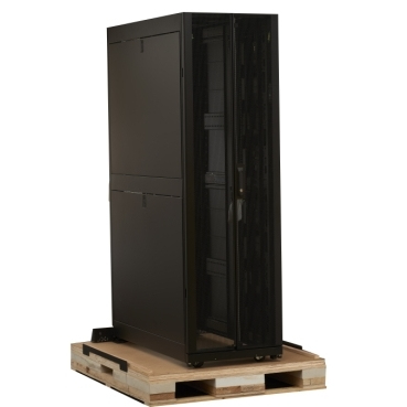 NetShelter SX3K 42U 600mm W x 1200mm D Enclosure with Sides Black, 3500lb Shock Package, No Ramp