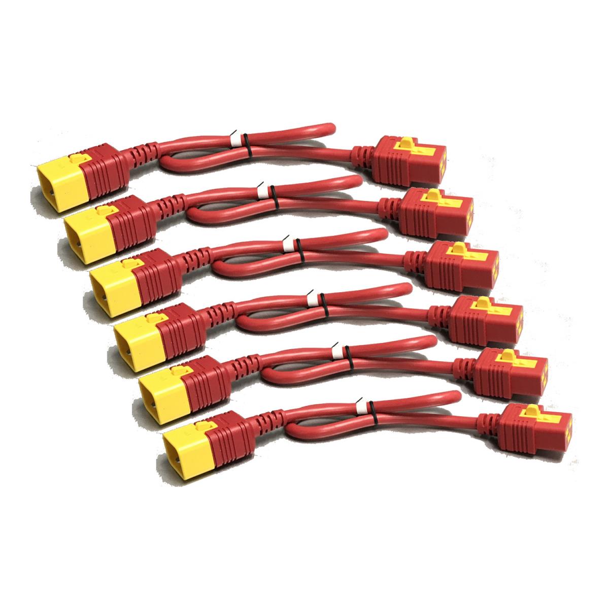 Power Cord Kit 6 EA Locking C19 TO C20 1.2m Red