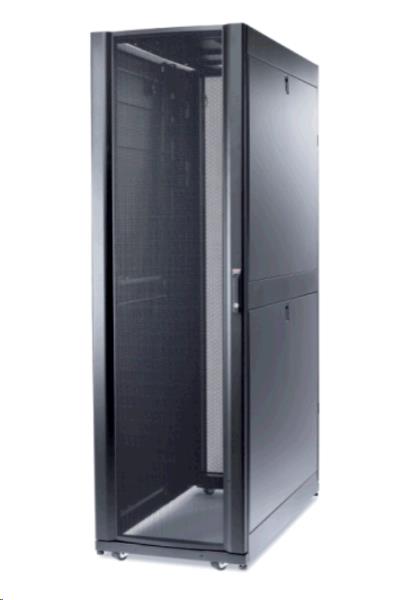 NetShelter SX 56U 600mm Wide x 1200mm Deep Enclosure with Sides Black