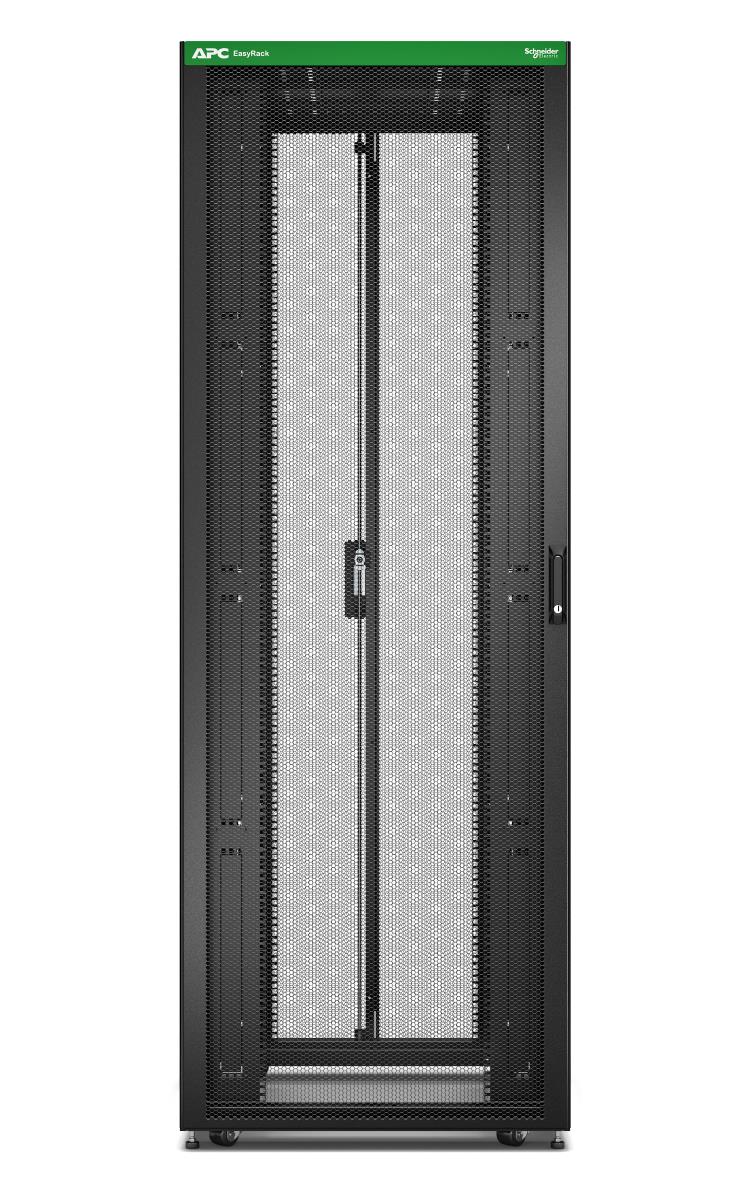 Easy Rack 800mm/48U/1200mm with Roof Side Panel Castors Feet And 4 Brackets No Bottom Black