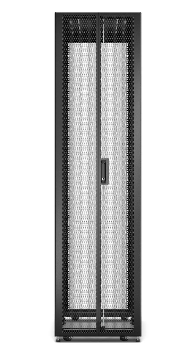 Easy Rack 600mm/48U/1000mm with Roof Side Panel Castors Feet And 4 Brackets No Bottom Black
