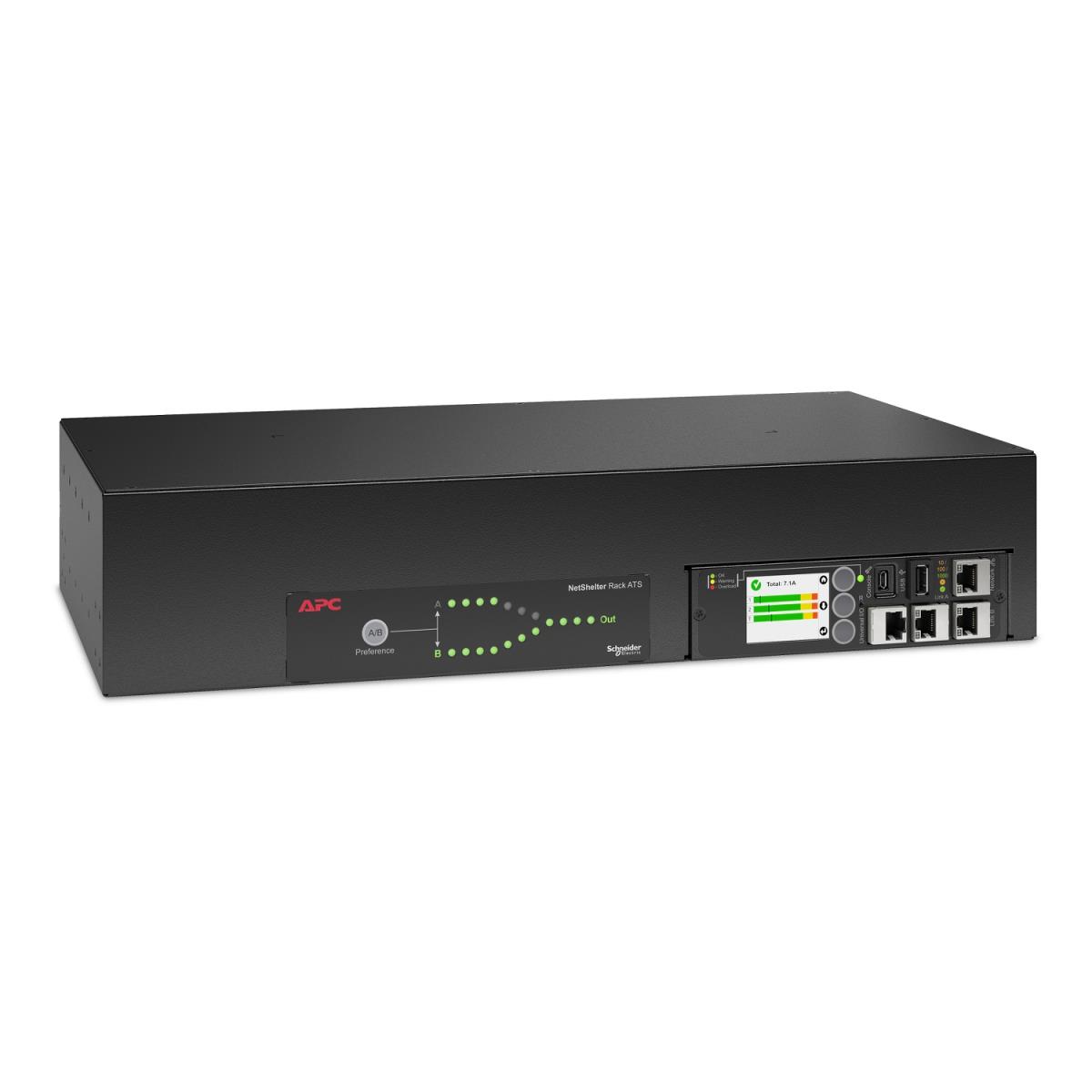 Rack ATS, 230V, 32A, IEC 309in, (16) C13 (2) C19 out