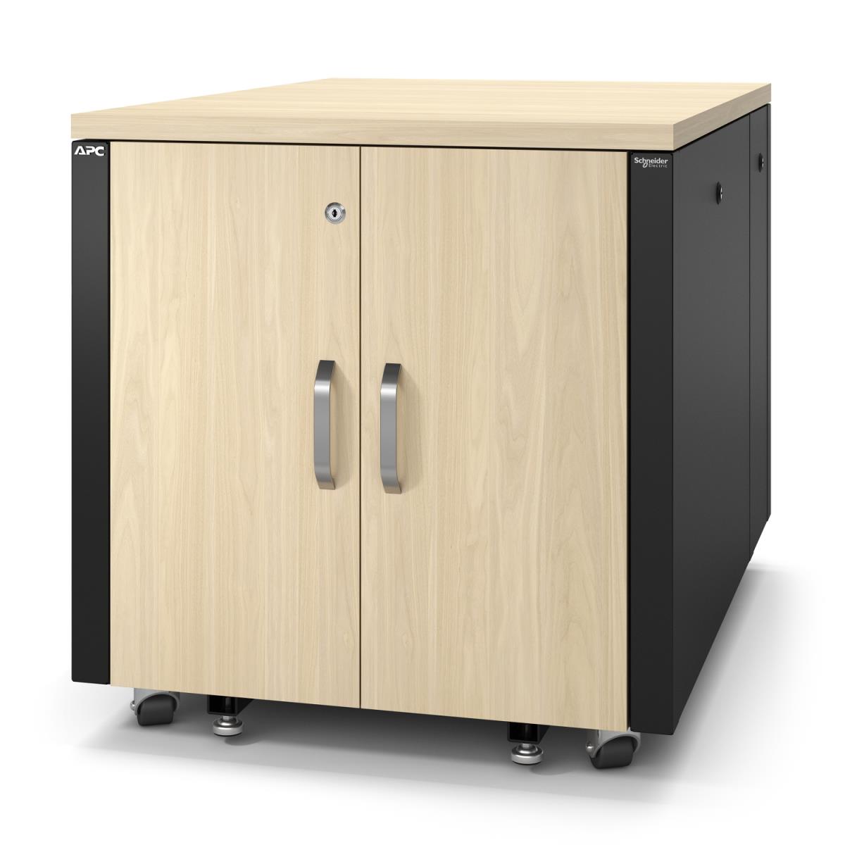 NetShelter Soundproof Server Rack 12U 110-240V 783H x 750W x 1134D mm Maple