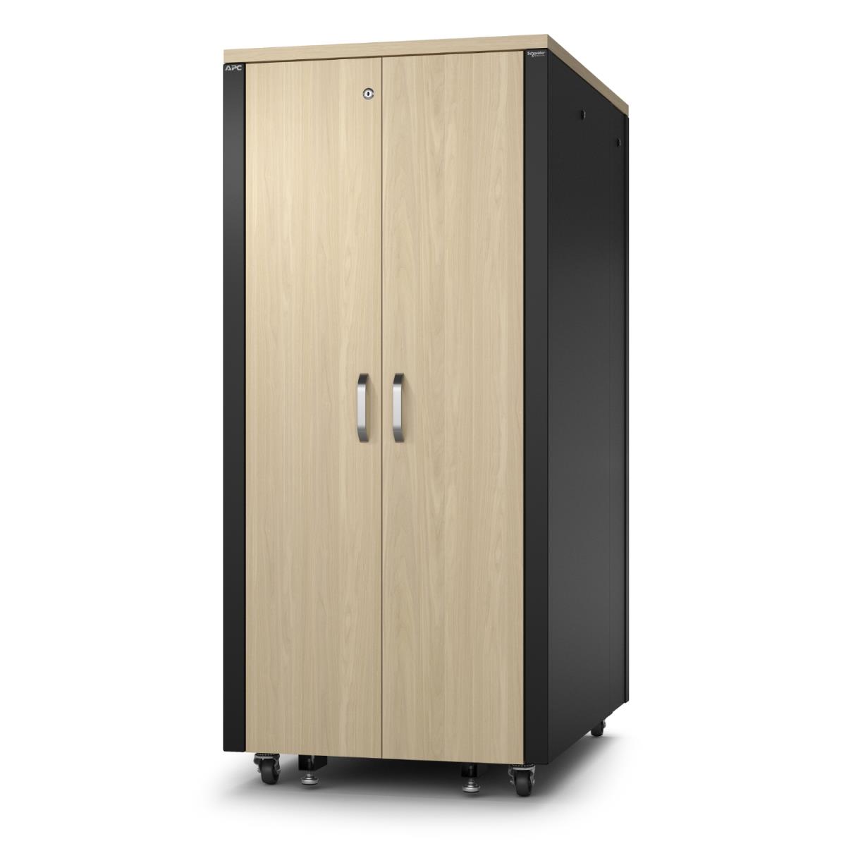 NetShelter Soundproof Server Rack 32U 230V 1666H x 750W x 1134D mm Maple