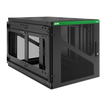 NetShelter 12U Wallmount Rack Enclosure Cabinet Side Mount UPS Depth
