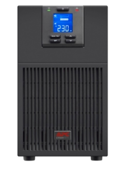 Easy UPS On-Line, 3kVA/2700W, Tower, 230V, 6x IEC C13 + 1x IEC C19 outlets, Intelligent Card Slot, LCD