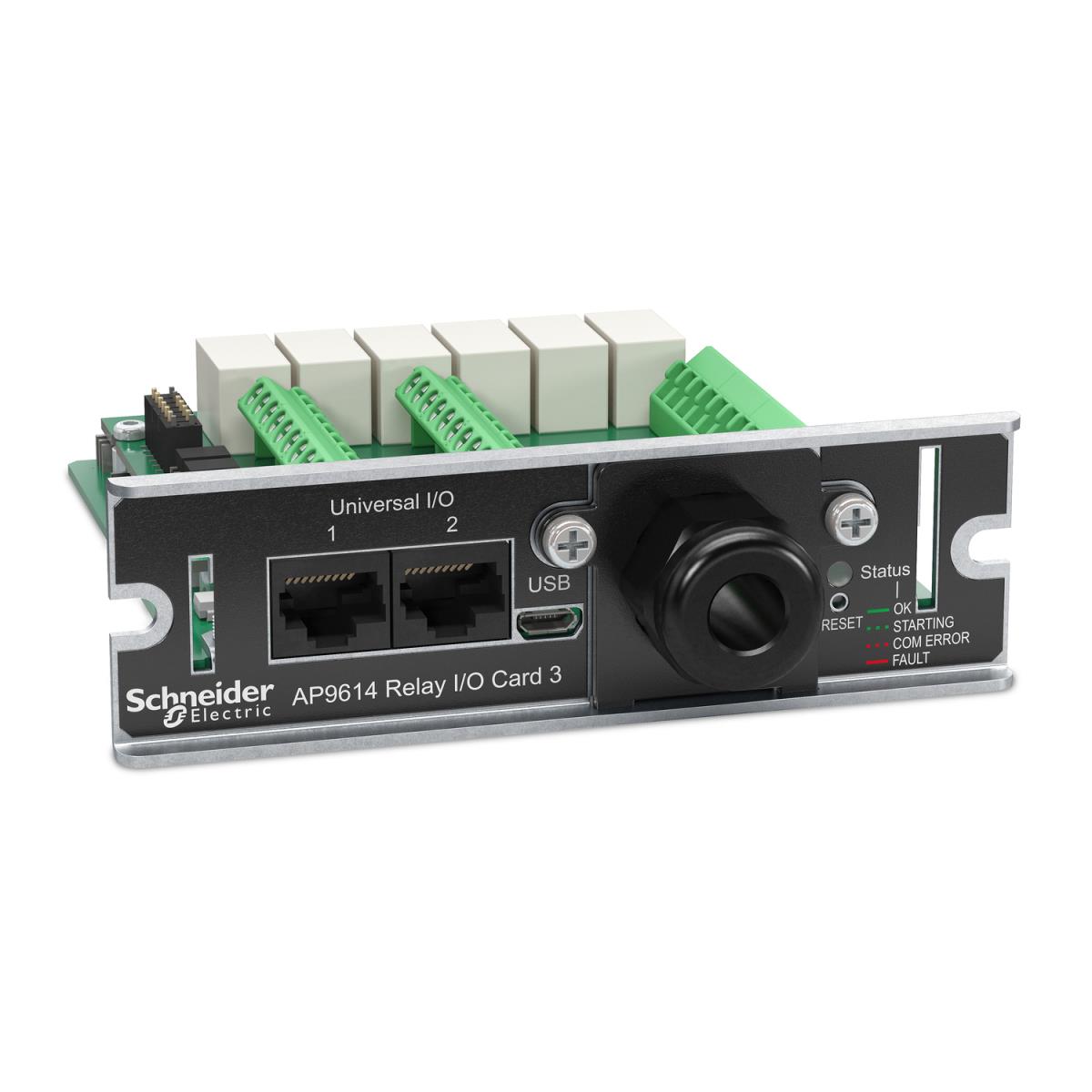 Dry Contact I/O Card, Monitor External UPS Environmental Sensors, Output Relays, And Input Contac