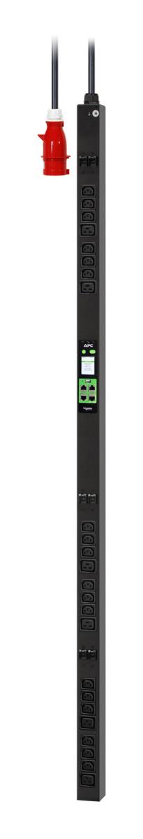 Easy Metered Rack PDU, Zero U, 22 kW, 230V, 18 C13 and 6 C19 outlets, IEC309