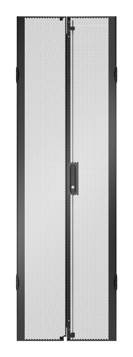 NETSHELTER SX GEN2 42U 600MM WIDE PERFORATED SPLIT DOORS BLAC