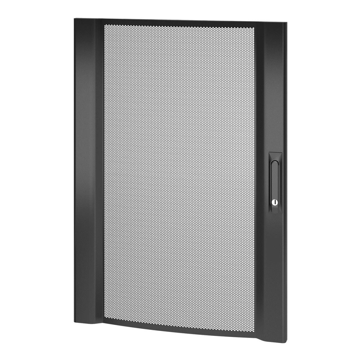 NETSHELTER SX 18U 600MM WIDE PERFORATED CURVED DOOR BLACK