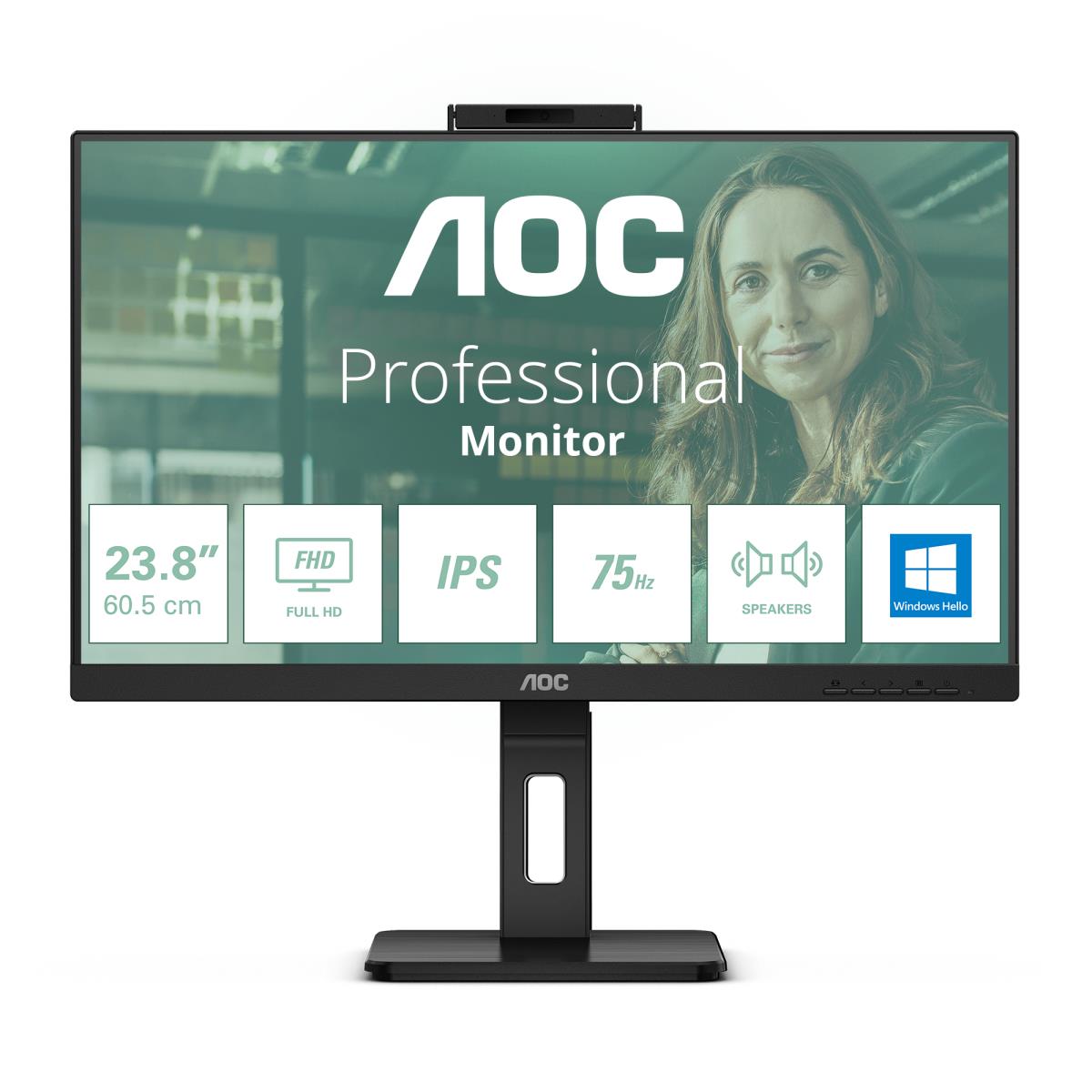 Desktop USB-C Monitor - 24P3CW - 24in - 1920x1080 (Full HD) - IPS