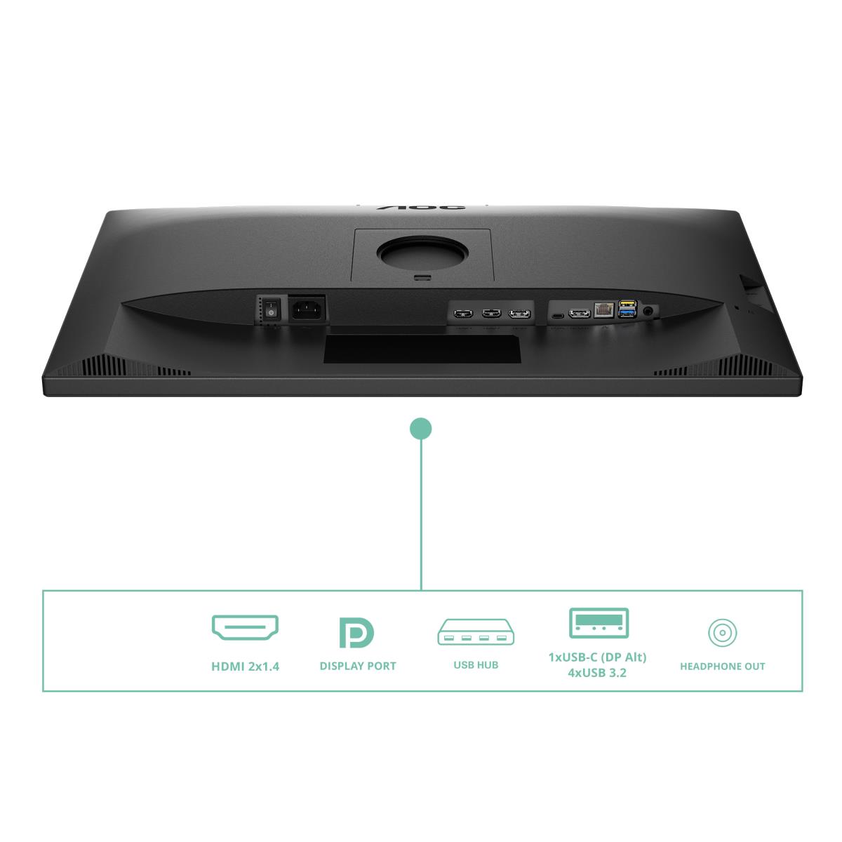 Desktop USB-C Monitor - Q27P3CW - 27in -2560x1440 (QHD) - IPS 75hz Speaker USB Hub