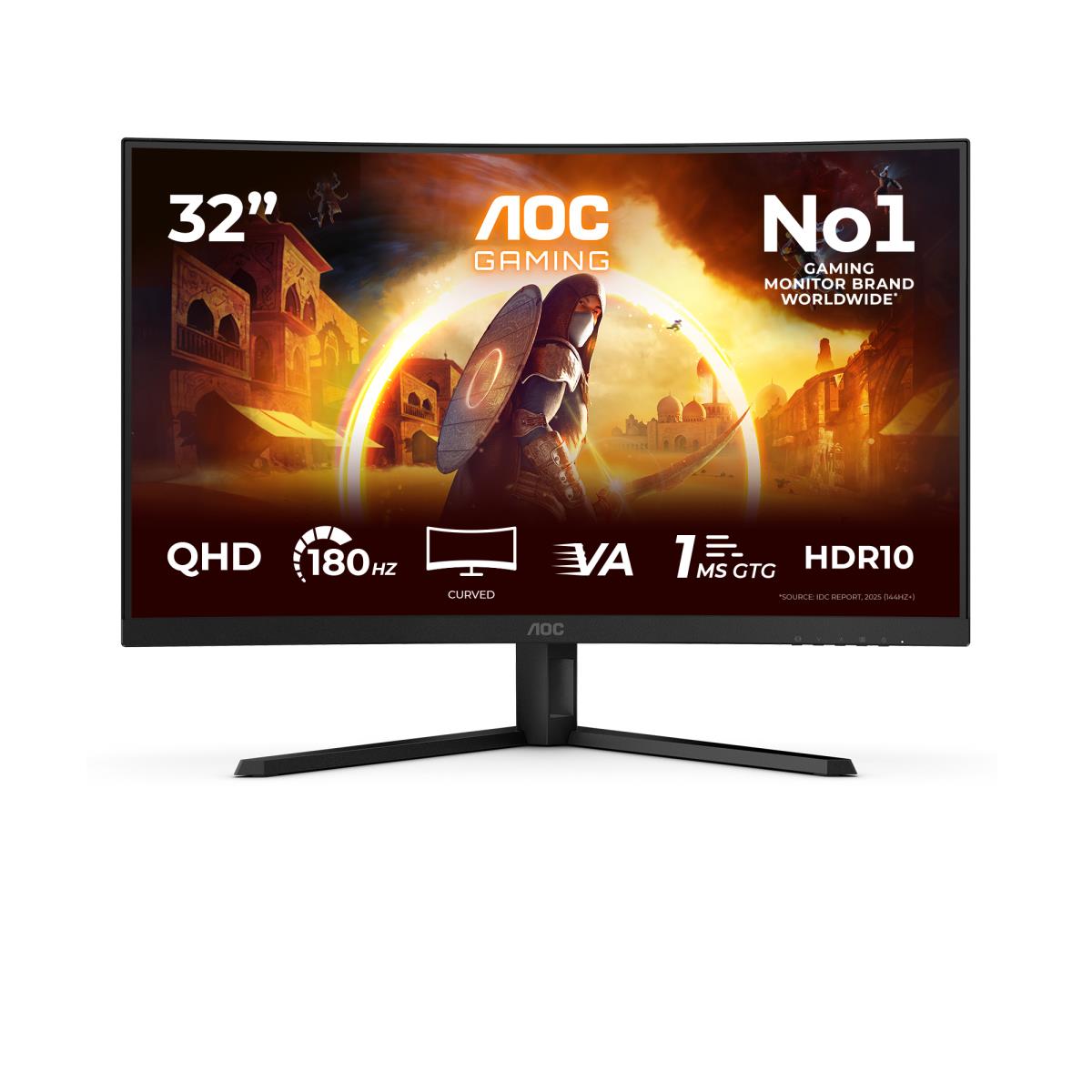 Curved Monitor - CQ32G4VE - 32in - 2560x1440 (QHD) - 0.5ms 180Hz