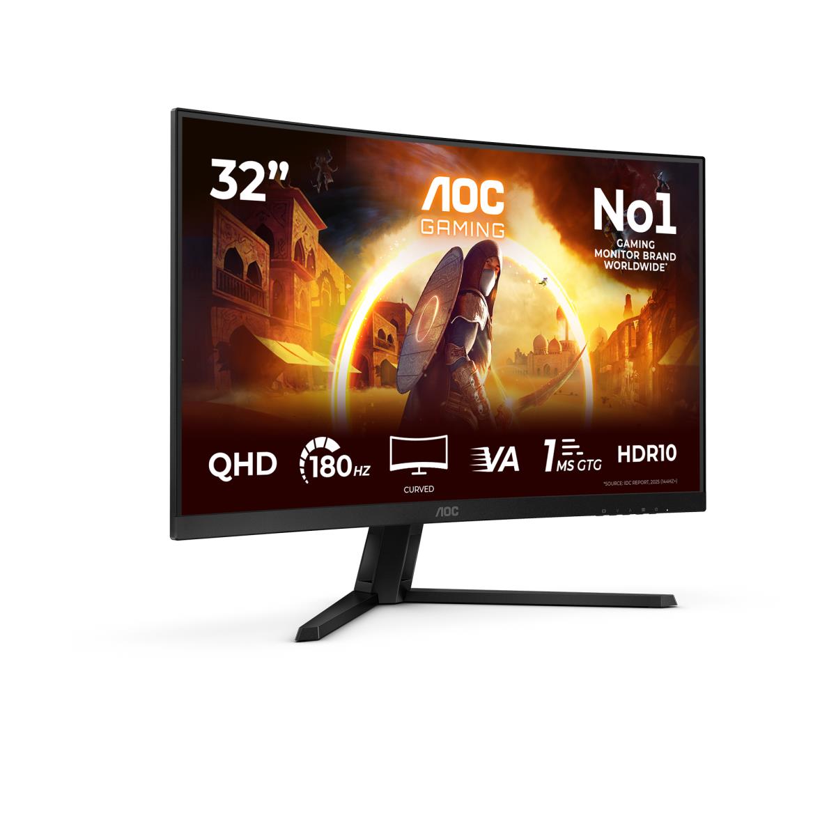 Curved Monitor - CQ32G4VE - 32in - 2560x1440 (QHD) - 0.5ms 180Hz