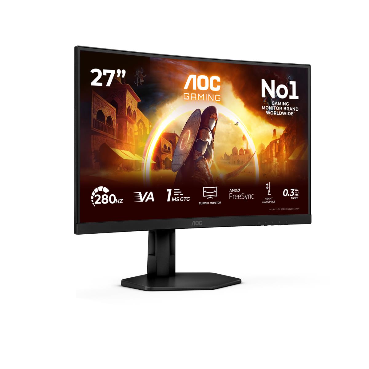 Curved Monitor - C27G4ZXU - 27in - 1920x1080 (Full HD) - Black - 0.3ms 280Hz HDR10