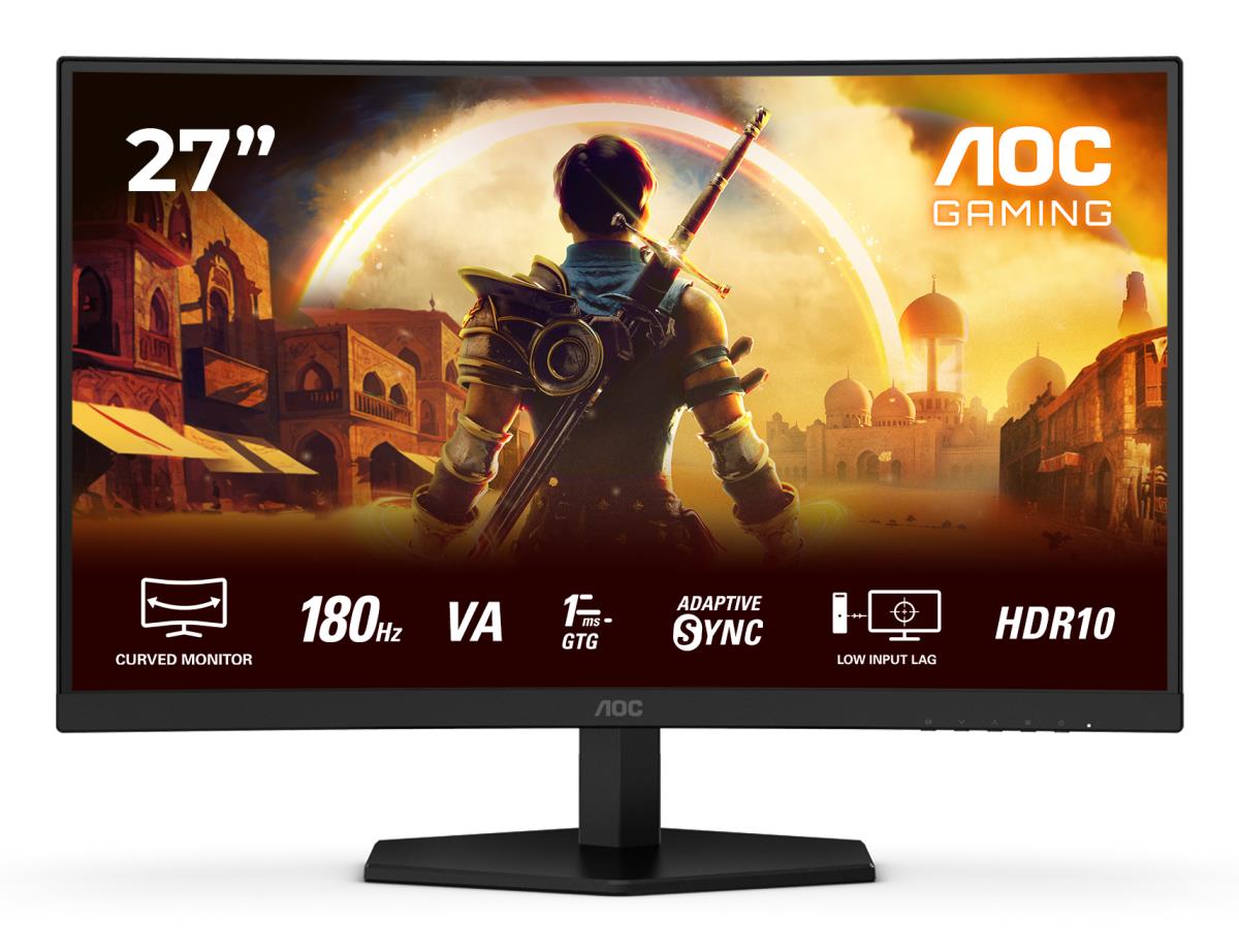 Curved Monitor - C27G42E - 27in - 1920x1080 (Full HD) - Black - 0.5ms 180Hz HDR10