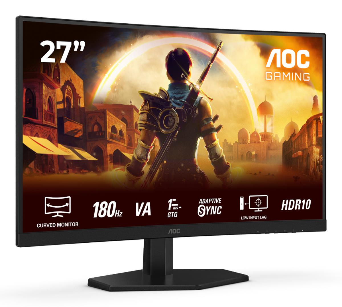 Curved Monitor - C27G42E - 27in - 1920x1080 (Full HD) - Black - 0.5ms 180Hz HDR10