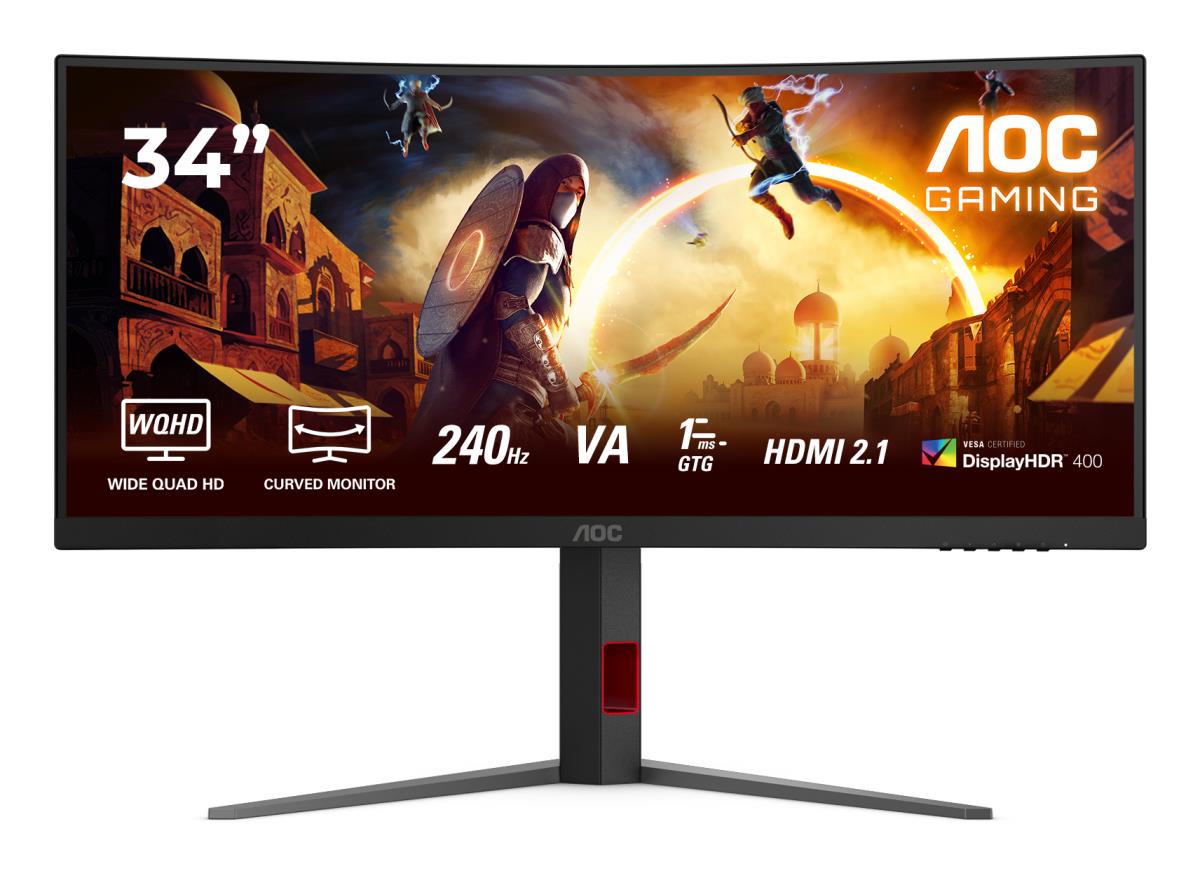 Curved Monitor - CU34G4Z - 34in - 3440x1440 (WQHD) - 0.3ms FastVA 240Hz HDR400