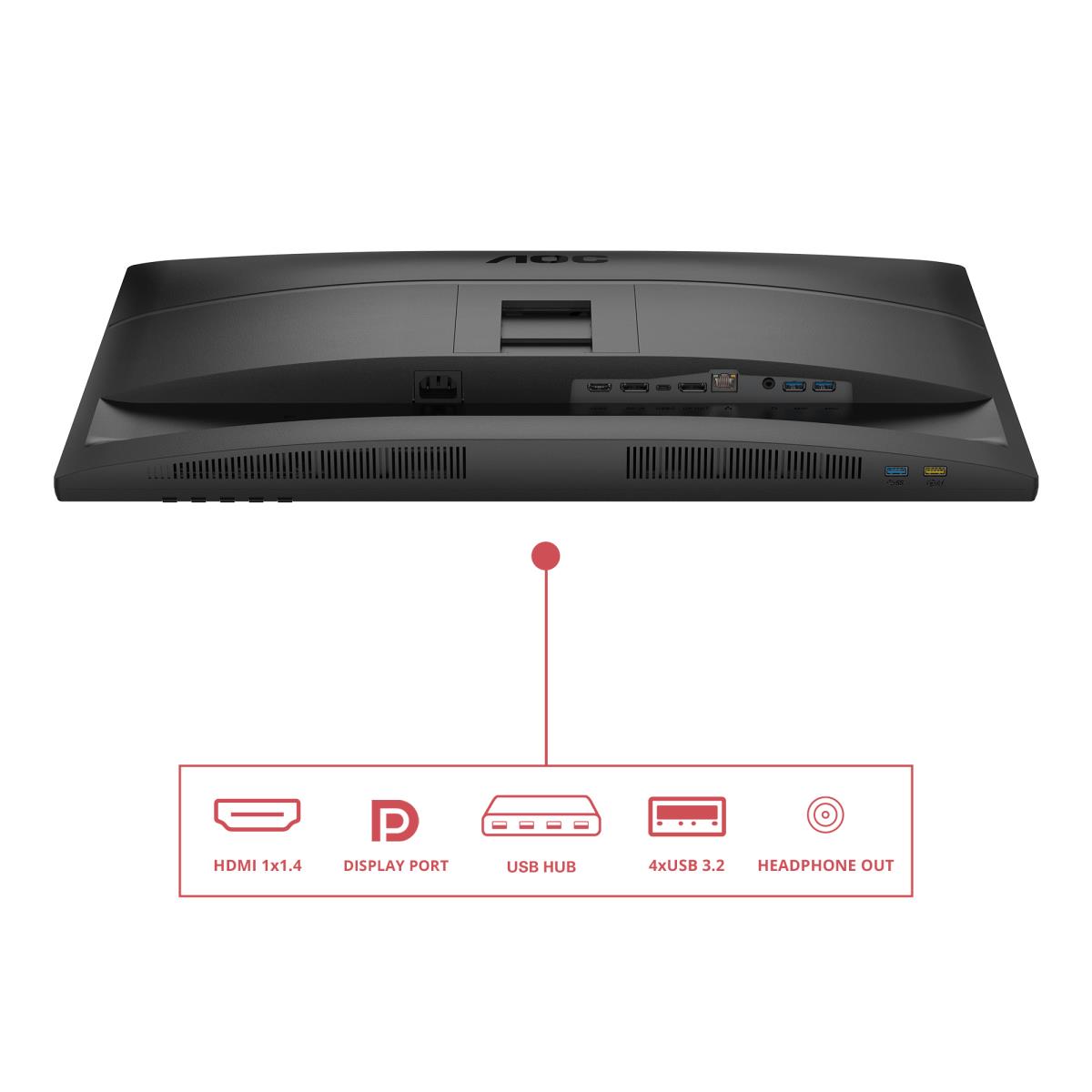 Desktop Monitor - 27E4CV - 27in- 1920x1080 (Full HD) - IPS 4ms