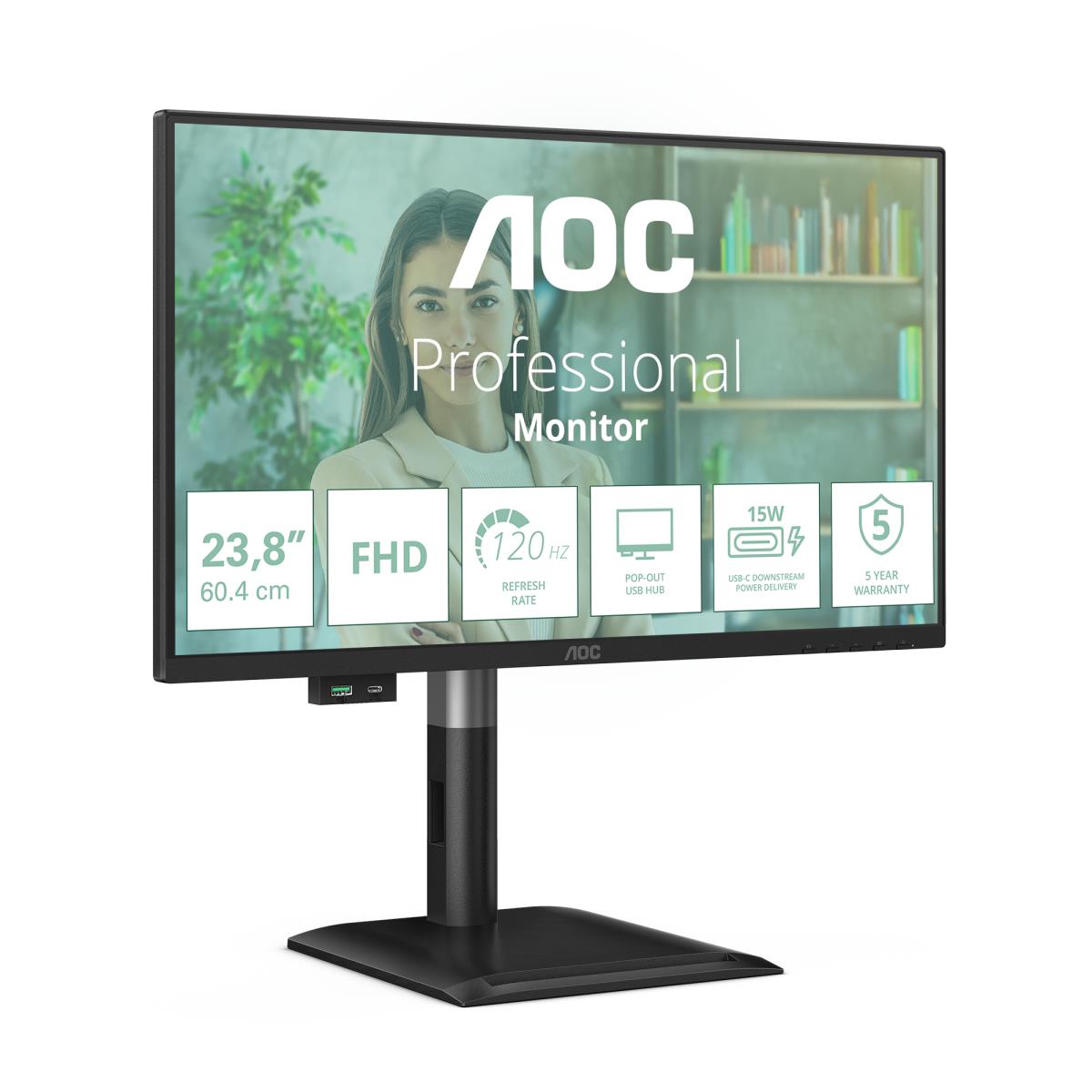 Desktop Monitor - 24P4U - 24in - 1920x1080 (Full HD) - IPS 4ms