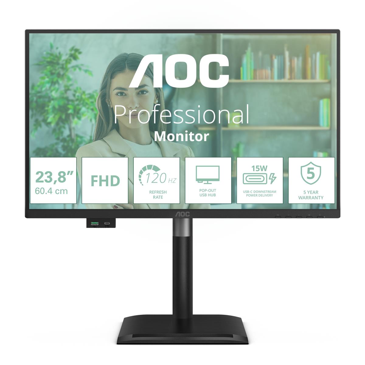 Desktop Monitor - 24P4U - 24in - 1920x1080 (Full HD) - IPS 4ms