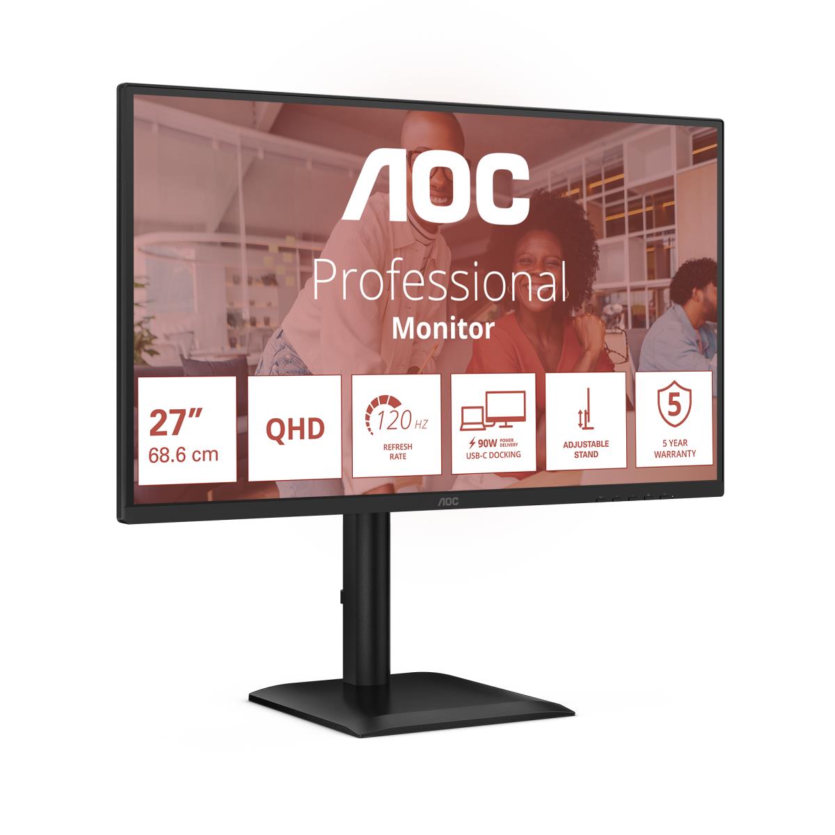 Desktop USB-C Monitor - Q27E4CV - 27in - 2560x1440 (QHD) - IPS 4ms 120hz