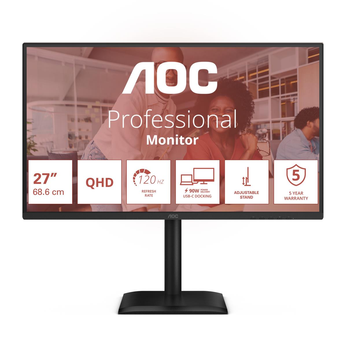 Desktop USB-C Monitor - Q27E4CV - 27in - 2560x1440 (QHD) - IPS 4ms 120hz