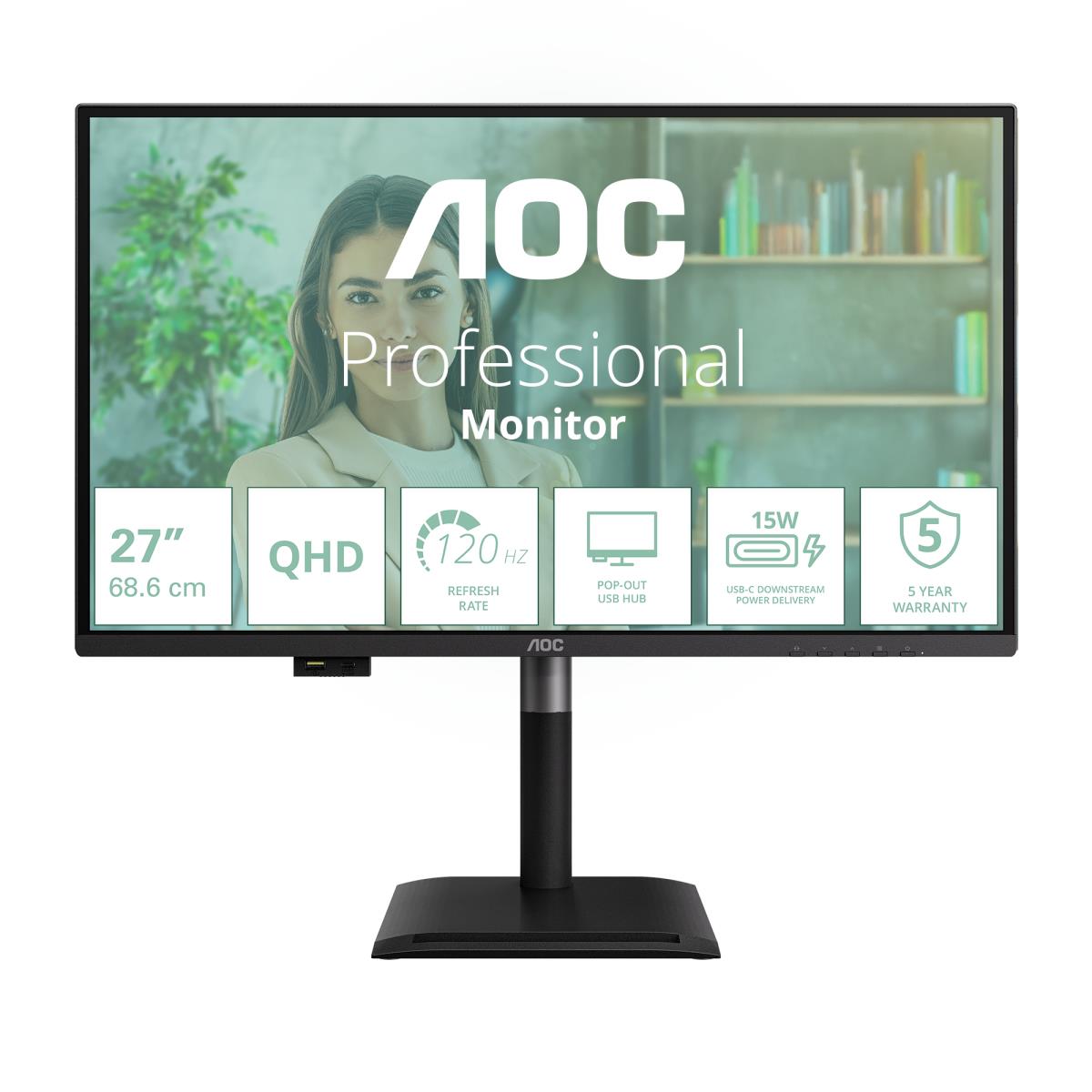 Desktop Monitor - Q27P4U - 27in - IPS 120Hz HDMI Speakers