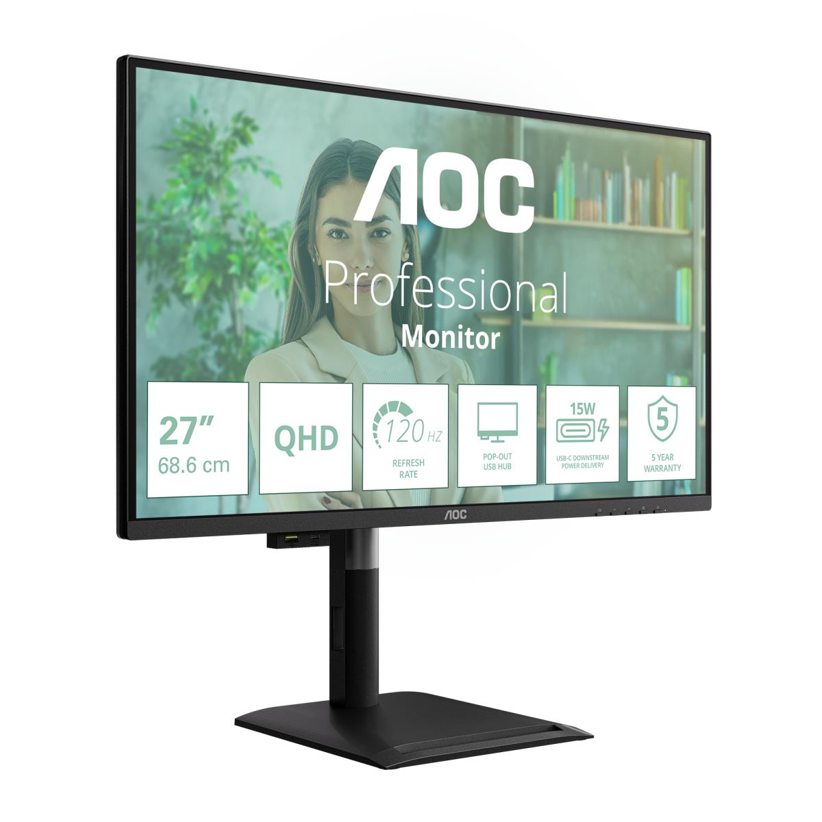 Desktop Monitor - Q27P4U - 27in - IPS 120Hz HDMI Speakers