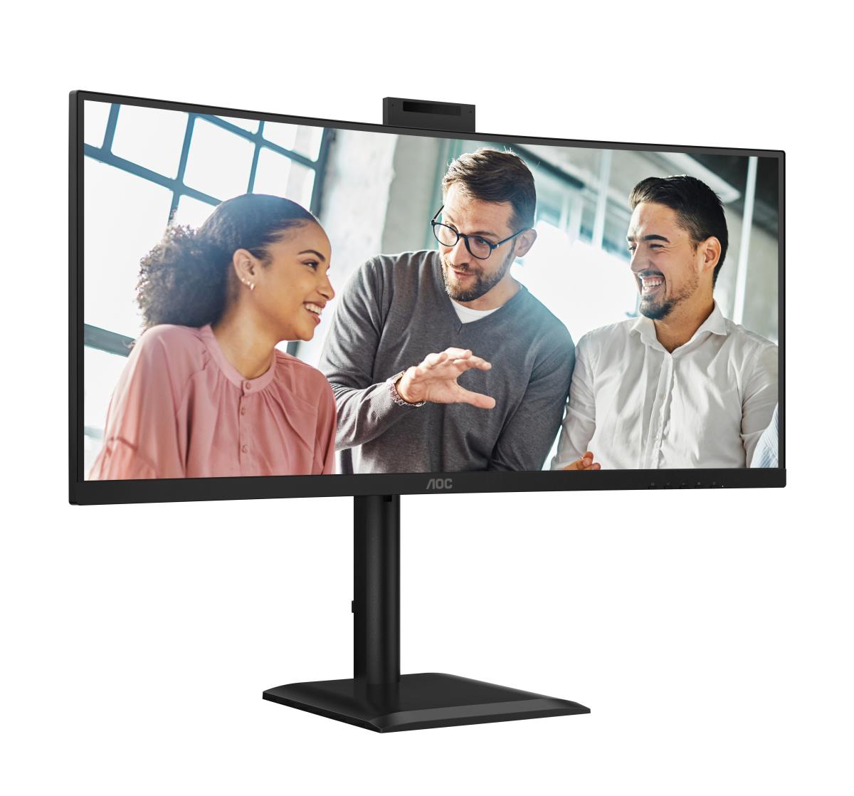 Curved USB-C Monitor - CU34E4CW - 34in - 3440x1440 (UWQHD) - VA 120Hz Win Hello Webcam