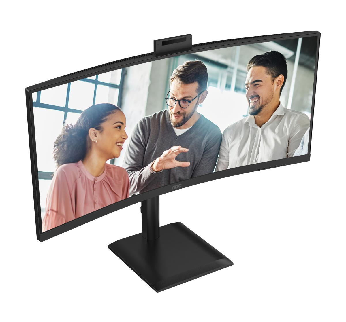 Curved USB-C Monitor - CU34E4CW - 34in - 3440x1440 (UWQHD) - VA 120Hz Win Hello Webcam