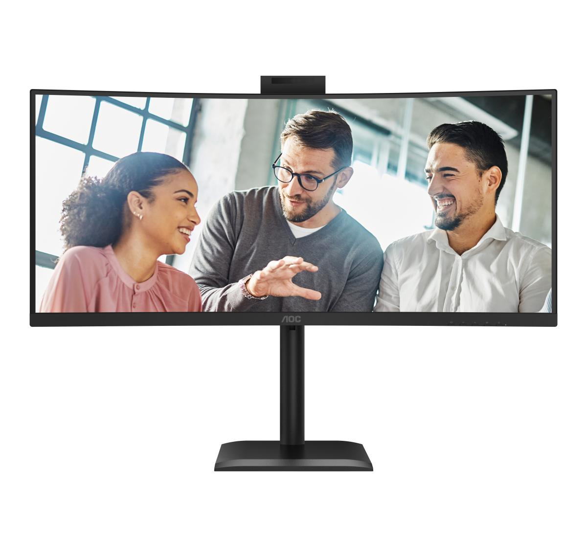 Curved USB-C Monitor - CU34E4CW - 34in - 3440x1440 (UWQHD) - VA 120Hz Win Hello Webcam