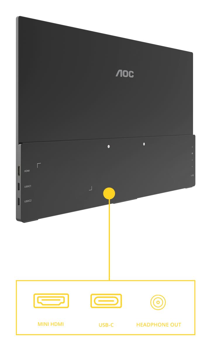 Portable USB-C Monitor - 16T20E2 - 15.6in - 1920x1080 (Full HD) - IPS 4ms