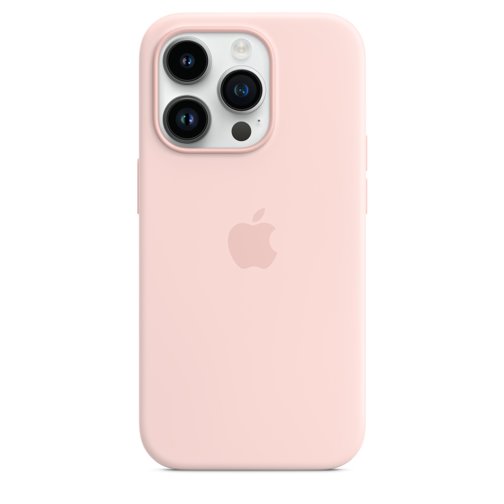 iPhone 14 Pro Silicone Case With Magsafe - Chalk Pink