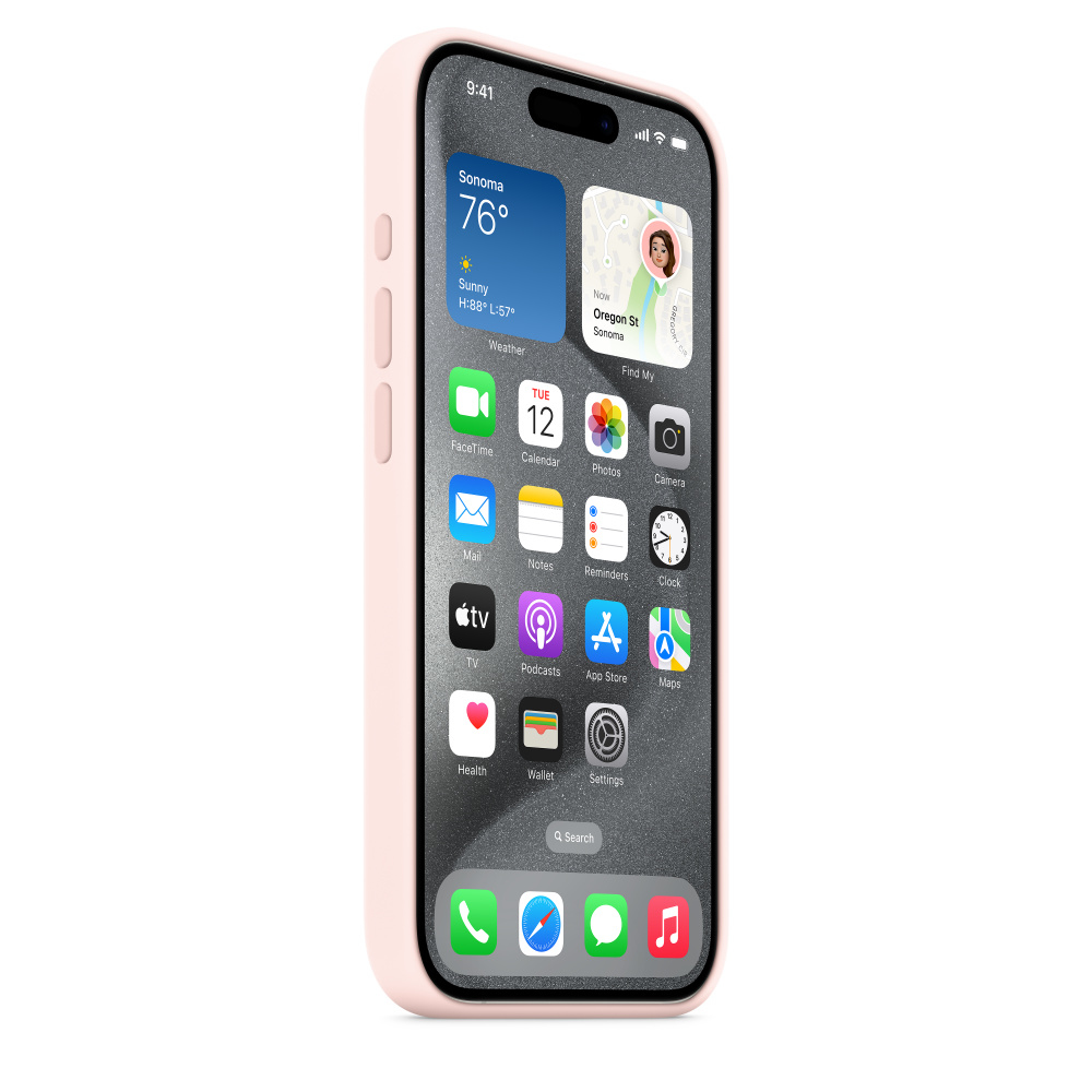 iPhone 15 Pro - Silicone Case With Magsafe - Light Pink
