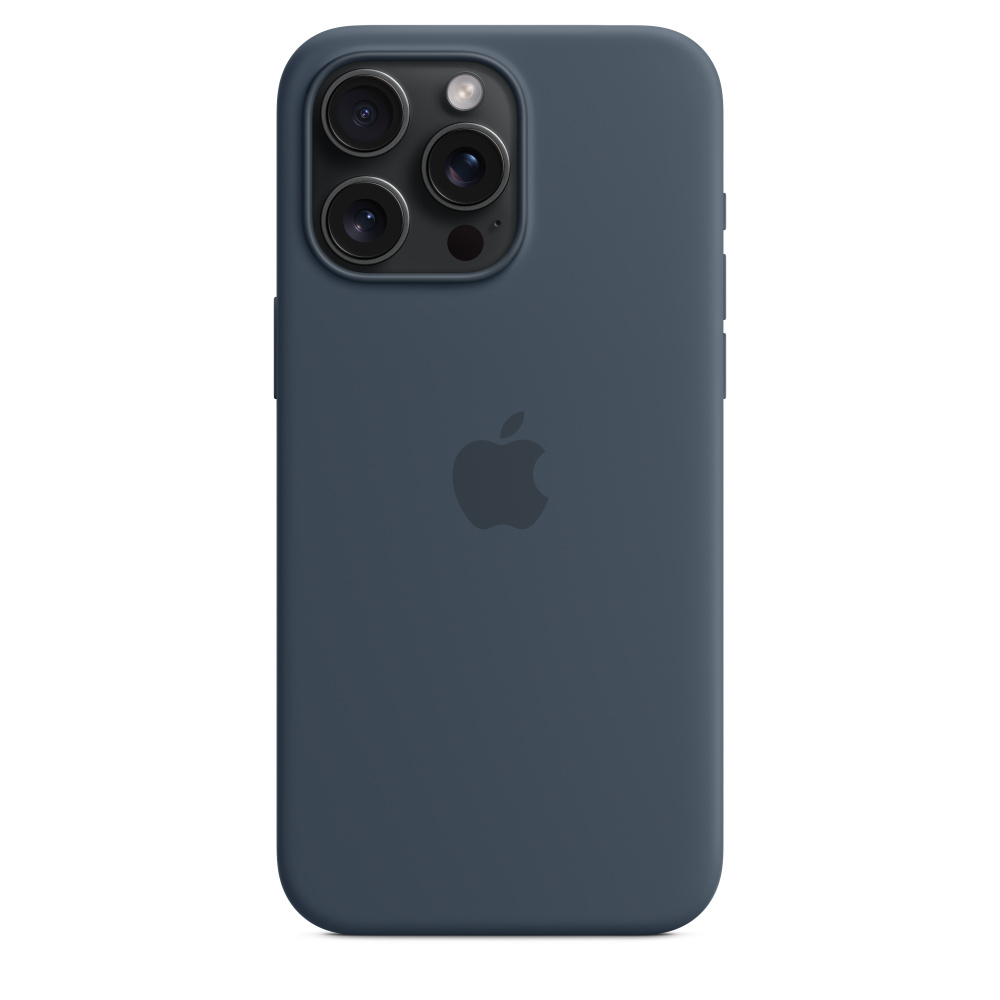 iPhone 15 Pro Max - Silicone Case With Magsafe - Storm Blue