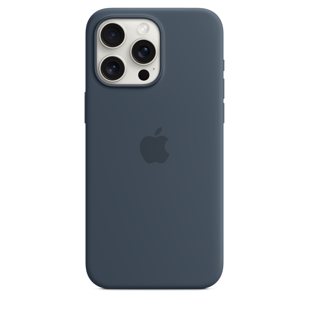 iPhone 15 Pro Max - Silicone Case With Magsafe - Storm Blue