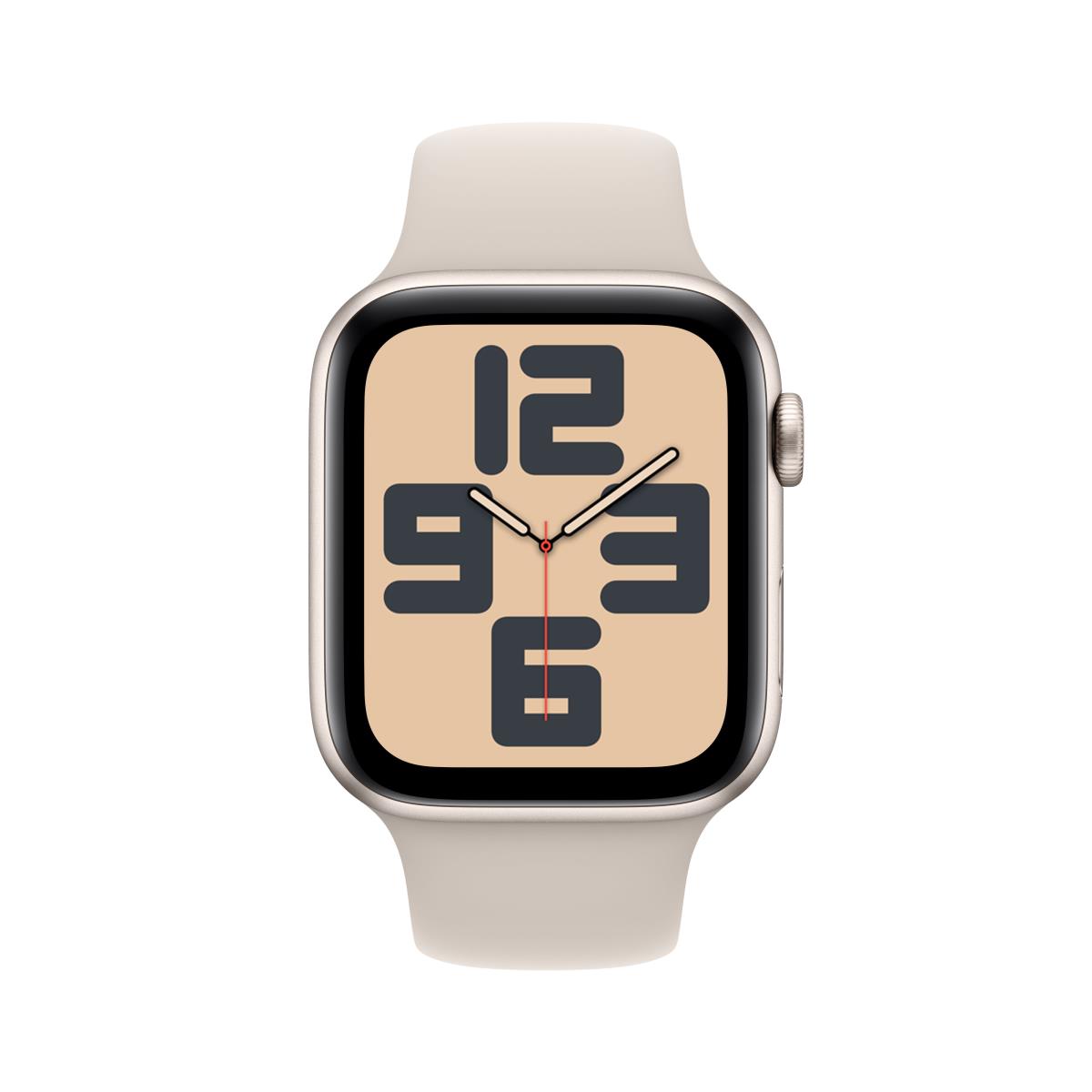Apple Watch Se Gps + Cellular 44mm Starlight Aluminium Case With Starlight Sport Band M/l