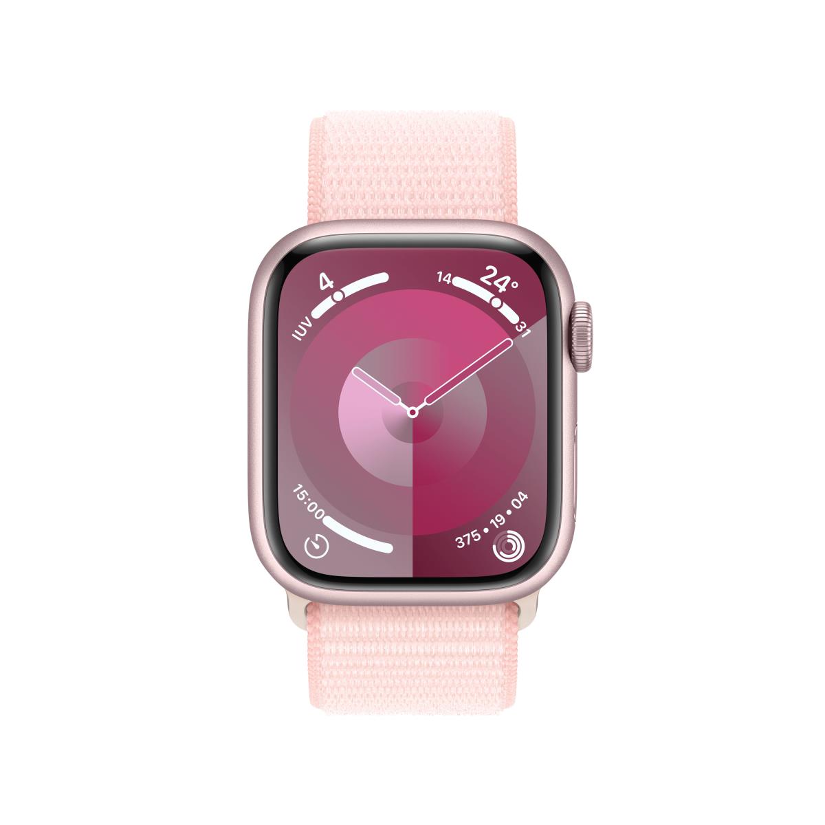 Watch Series 9 Gps + Cellular 41mm Pink Aluminium Case With Light Pink Sport Loop
