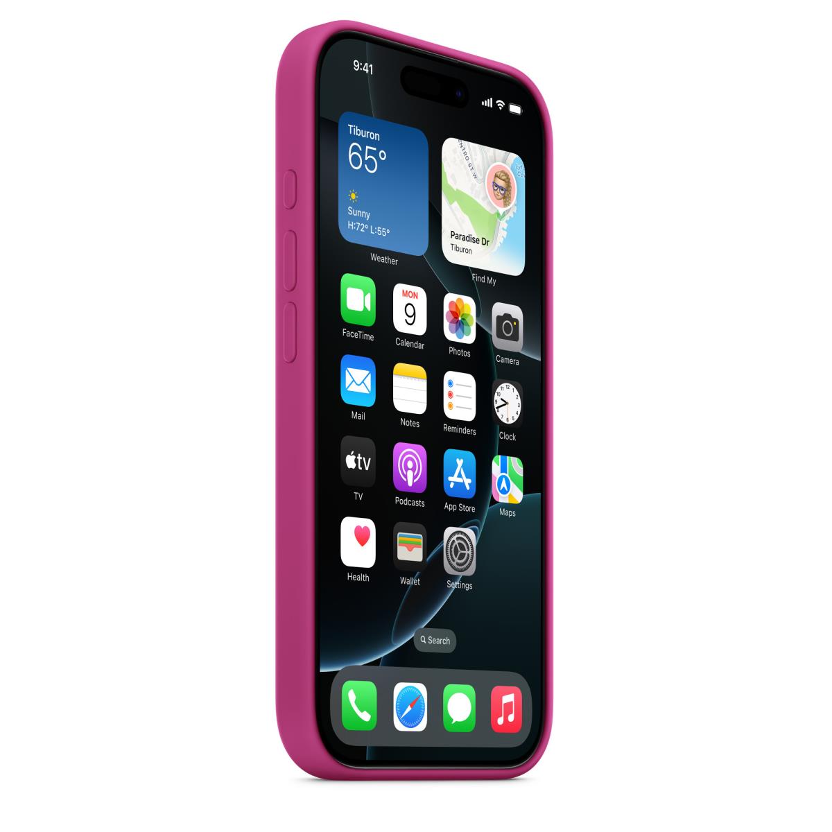 iPhone 16 Pro - Silicone Case With Magsafe - Fuchsia