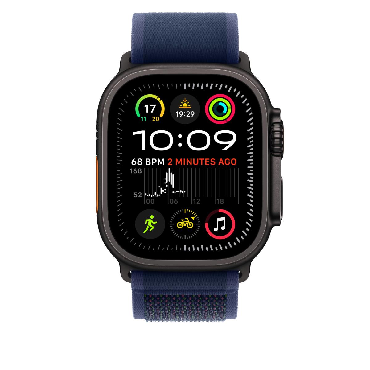 49mm Blue Trail Loop - M/l - Black Titanium Finish