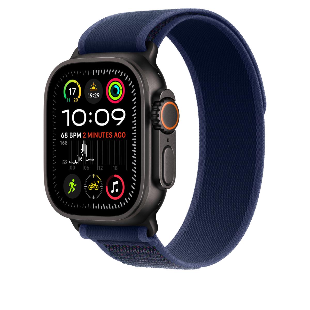 49mm Blue Trail Loop - M/l - Black Titanium Finish